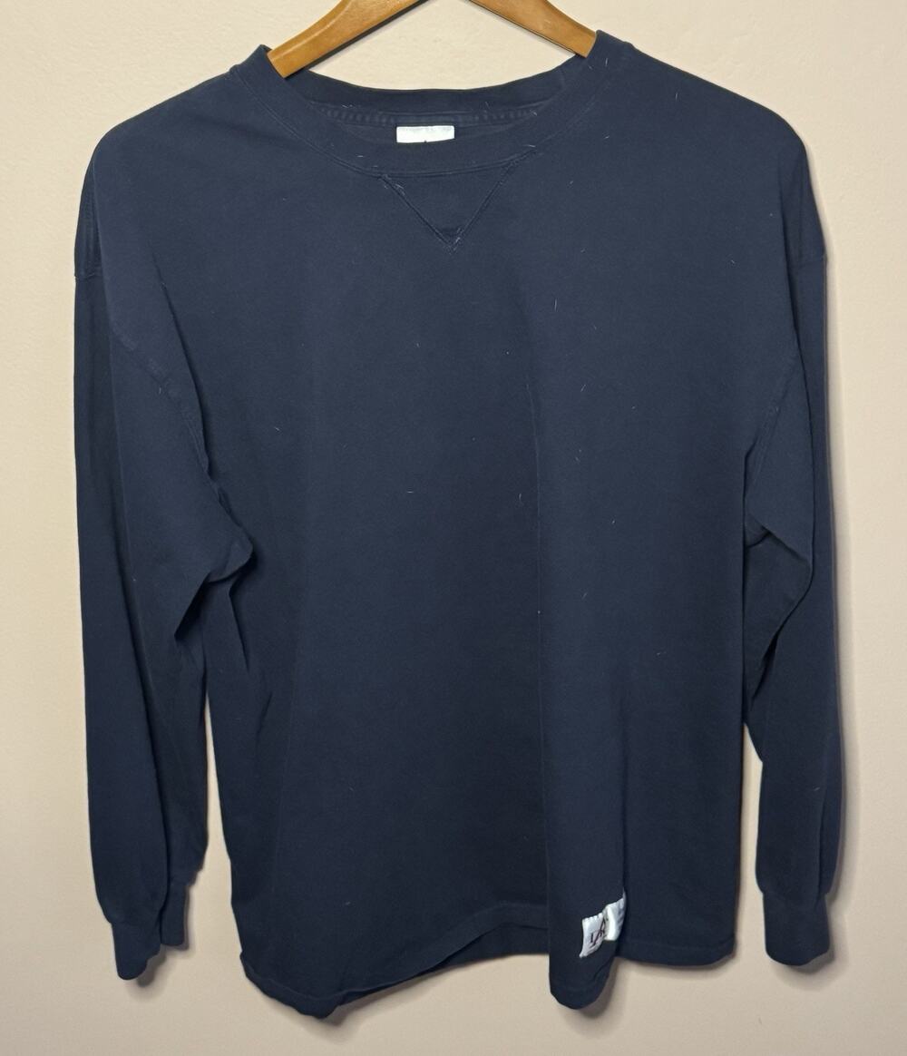 Vintage 90s DAC Athletic Club Black T-Shirt XL Long Sleeve Grunge Outdoor